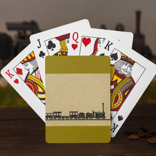 Vintage Treinkaarten Pokerkaarten
