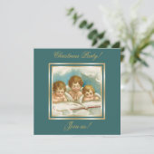 Vintage trois mignonnes invitation des anges de pr (Debout devant)