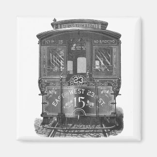 Vintage Trolley Koelkast Magnet Magneet