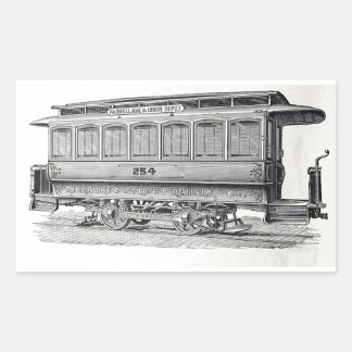 Vintage Trolley Sticker
