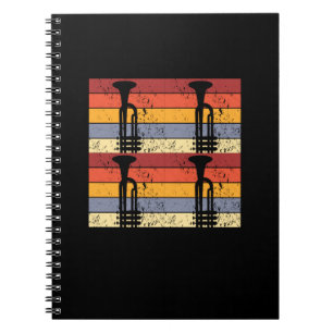 Vintage Trompet Ontwerp Notitieboek
