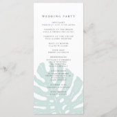 Vintage Tropics Programme de mariage double face (Dos)