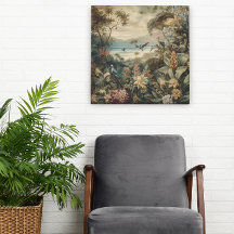 Vintage Tropische Botanische Paradijs Kunst |