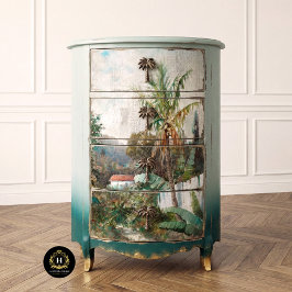 Vintage Tropische Rustieke Textuur Decoupage Tissuepapier