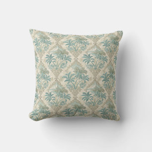 Vintage Tropische Toile Kust Elegantie Ontwerp Kussen