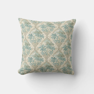 Vintage Tropische Toile Kust Elegantie Ontwerp Kussen