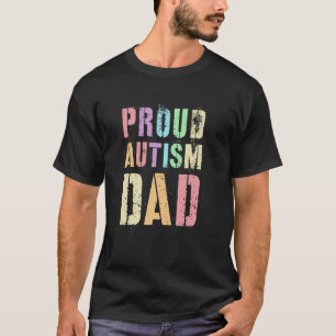 Vintage TROTS OP AUTISME VADER Papa Pappie Steun V T-shirt