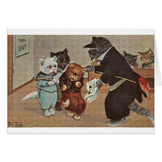 Vintage - Troublemaker Kitten op school, (Voorkant Horizontaal)