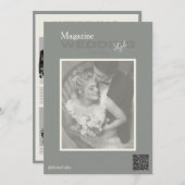 Vintage Trouwmagazine Kaart (Voorkant / Achterkant)