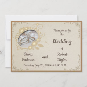 Vintage trouwringen save the date