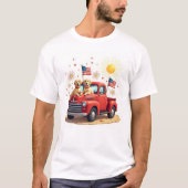 Vintage Truck 4th of July T-shirt (Devant)