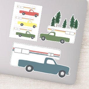 Vintage Truck Campers Motorhome RV Camping RVing Sticker