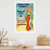 Vintage Tucson Old Pueblo Arizona Poster (Keuken)