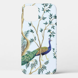 Vintage tuingranaatappelboom, exotische vogel iPhone 12 hoesje