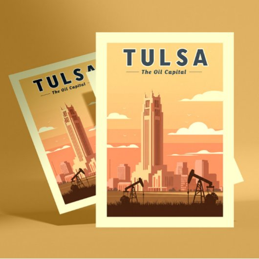 Vintage Tulsa Oklahoma Briefkaart