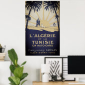 Vintage Tunisie Travel Poster (Bureau à domicile)