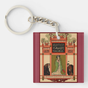 Vintage Turandot Opera Art Nouveau Sleutelhanger