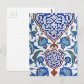 Vintage turkse tegels briefkaart (Voorkant / Achterkant)