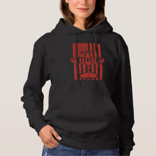 Vintage tweedekker VS-vlag Piloot Vliegtuig 5 Hoodie