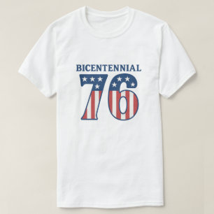 Vintage Tweehonderdjarig Bestaan 1776 Amerikaanse T-shirt