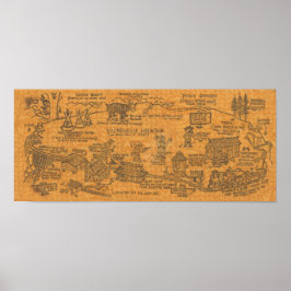 Vintage Tweetsie Railroad 1960 Poster