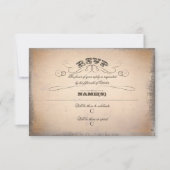 vintage typografie RSVP (Voorkant)