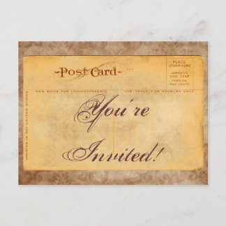 Vintage U wordt uitgenodigd de Briefkaarten van de