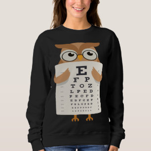Vintage Uilen Vogel Cute Baby Uil Oog Grafiek Arti Trui