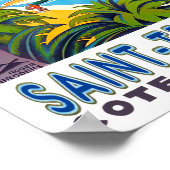 vintage uit Saint Tropez France Poster (Hoek)