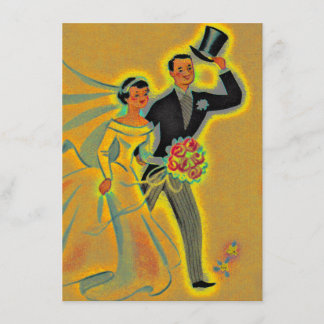 Vintage uitnodigingen 50ste gouden jubileumfeest U