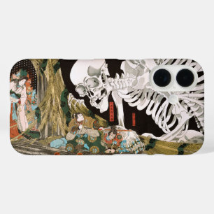 Vintage Ukiyo-e Kuniyoshi Skelet Specter Kunst iPhone 16 Hoesje