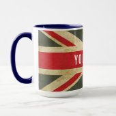 Vintage Union Jack British Flag Mok (Links)