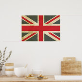 Vintage Union Jack British Flag Poster (Keuken)