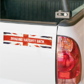 Vintage Union Jack Bumper Sticker (Sur camion)