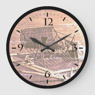 Vintage USA Alaska Yukon visvalwatch Grote Klok