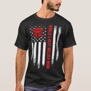 Vintage Usa Amerikaanse Vlag Beste Lasser Van De W T-shirt