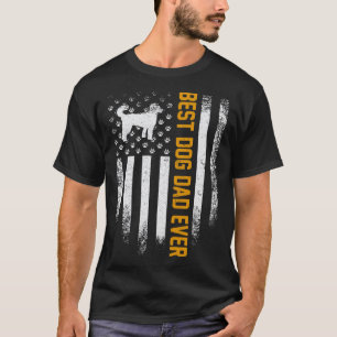 Vintage USA Beste Poodle Hond Papa Ooit Amerikaans T-shirt