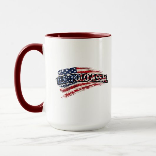 Vintage USA Flag Coffee Mug (Gauche)