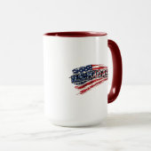 Vintage USA Flag Coffee Mug (Devant droit)