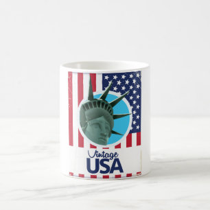 Vintage USA Liberty Statue vintage reisposter Koffiemok
