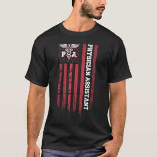 Vintage Usa Physician Assistant American Flag Patr T-shirt
