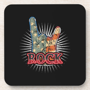 Vintage USA Rock - Bandconcertposter 70s 80s Bier Onderzetter
