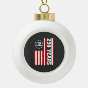 Vintage USA Semiquincentennial 250e verjaardag  Keramische Bal Ornament