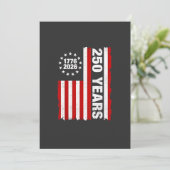 Vintage USA Semiquincentennial 250ste verjaardag Kaart (Staand voorkant)