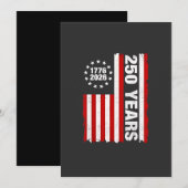 Vintage USA Semiquincentennial 250ste verjaardag Kaart (Voorkant / Achterkant)