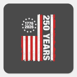 Vintage USA Semiquincentennial 250ste verjaardag Vierkante Sticker