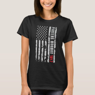 Vintage Usa Vlag Kerk Mormoon Pioniersdag 1847 Ut T-shirt