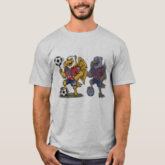 Vintage USA Voetbal Adelaar Mascotte 94 T-Shirt