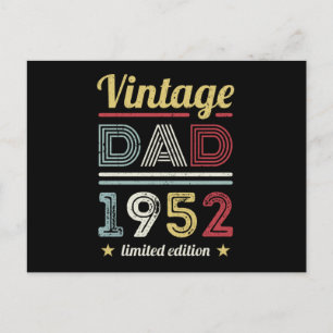 Vintage Vader 1952 70e Verjaardagscadeau Mannen Re Briefkaart