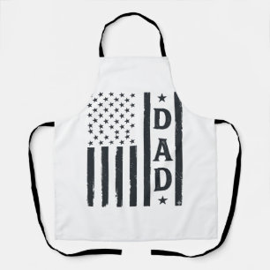 Vintage Vader Amerikaanse Vlag Vector Design_1 Schort